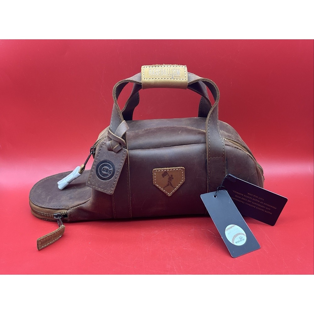 Baseballism Glove Leather Toiletry Bat Bag - MLB - CUBS